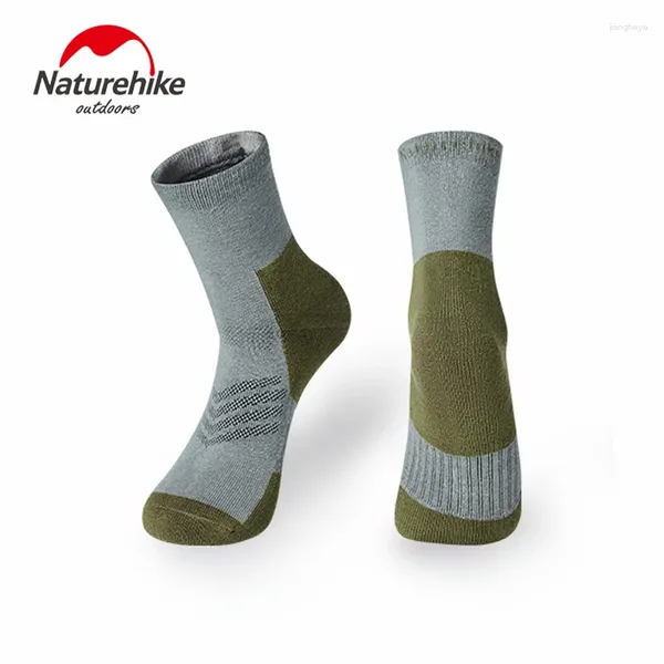 Sport Socks 3Pairs/Lot Naturehike Coolmax Cotton Man Women Sports Running Cucleo in bicicletta Bike Football Basket Basket Basket Basketball Sox