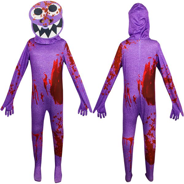 Rainbow Friends Costume Kids Boys Blue Monster Wiki Cosplay Game de Halloween Jumpsuit Canival Festas de Festa de Aniversário