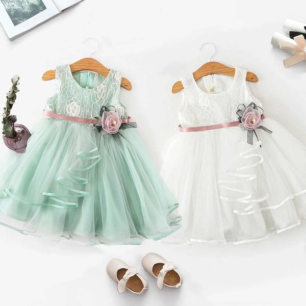 Mädchenkleider Kleinkind Girls Sommer Kleid Geburtstagsfeier Tutu Prinzessin Kleid Baby Mädchen Kleidung süße Freizeitkinderkleider für Mädchen 2-6 Jahre