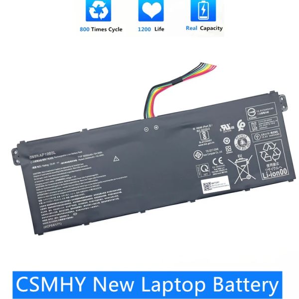 Batterie csmhy Nuovo AP19B5L per Acer Aspire 5 A51453 A51544 7 A71541G Serie KT.00405.010 Batteria per laptop