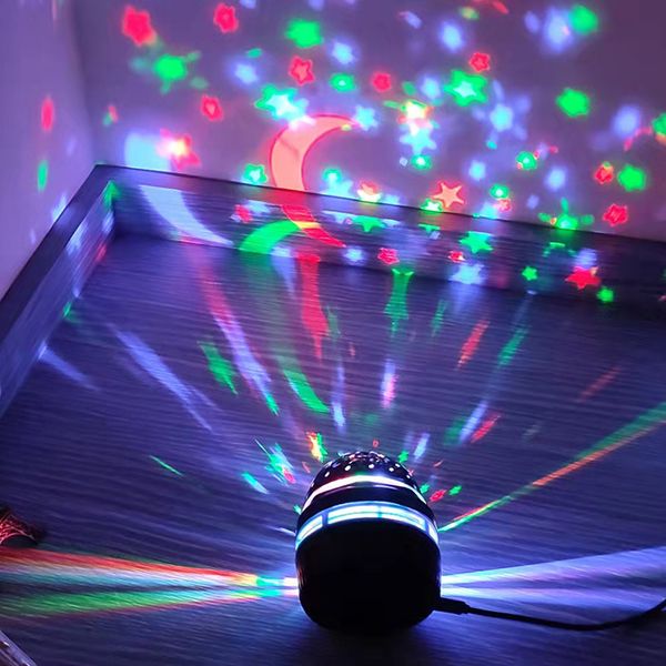 Mini Disco Ball Light Light Starry Sky Galaxy Projector LED Party Light Girlating Girlating Colorful Stage Lighting Effect for Club Karaoke