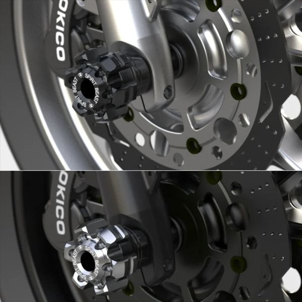 Cursori del telaio della moto universale per la protezione che cadono tazze forcelle anteriori a prova di esplosione cursori crash moto safty accessori