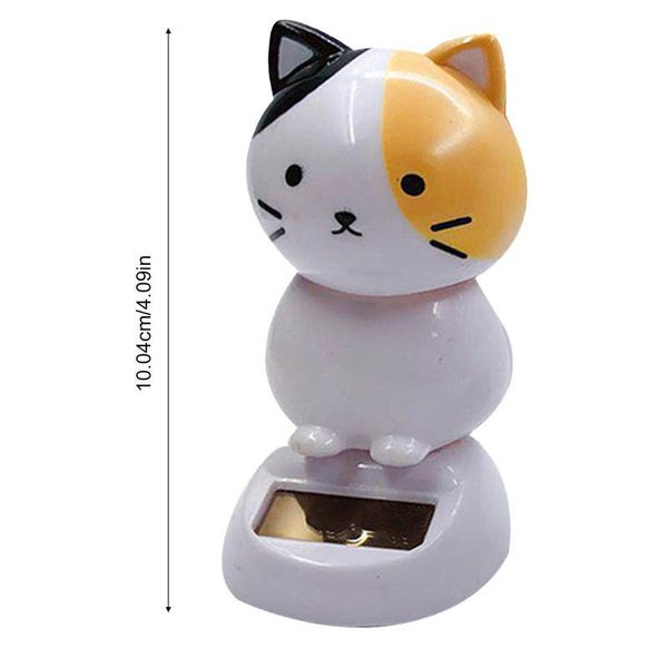 Ornamentos de carros, dança solar, estatueta de gato criativo anime tigre ornamentos figuras acessórios de cabeça bobble para veículos