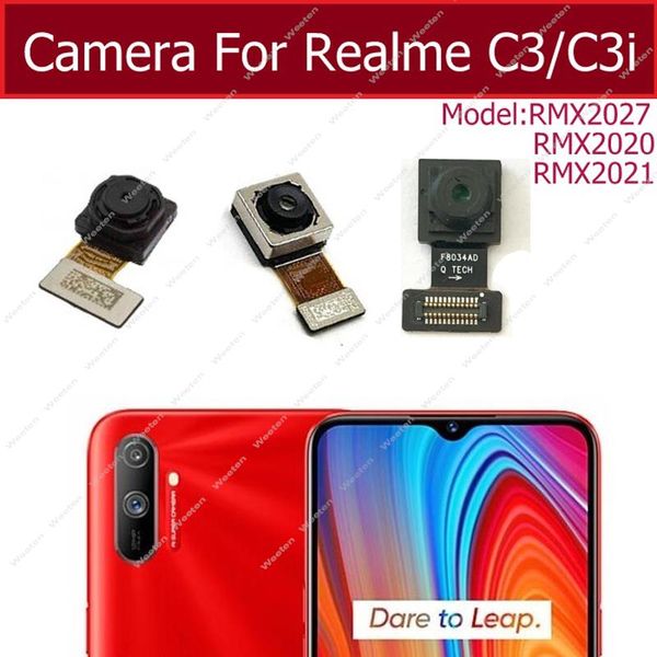 Для Realme C3 C3i RMX2020 RMX2021 RMX2027 Передняя задняя главная камера задняя передняя передняя селфи -модуль модуль сгиба