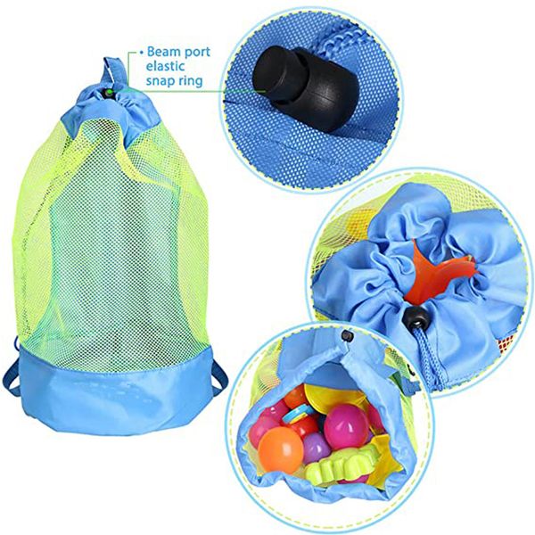 Пляжная игрушка сетка складной пляжную сумку пляжную пакети