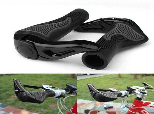 1Pair Ergonomic Bicycle Grip Bike BikeBar Grips With BAR End Antislip Rubber Cycling MTB Mountain Bike Bike Parts Acessor3562199