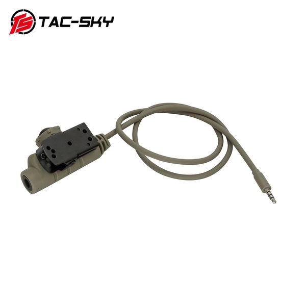 TAC-Sky Tactical PTT-Adapter U94 V2 PTT Push to Talk Phone PTT Stecker 3,5 mm kompatibel mit Peltor Comtac Soridn Tactical Headset