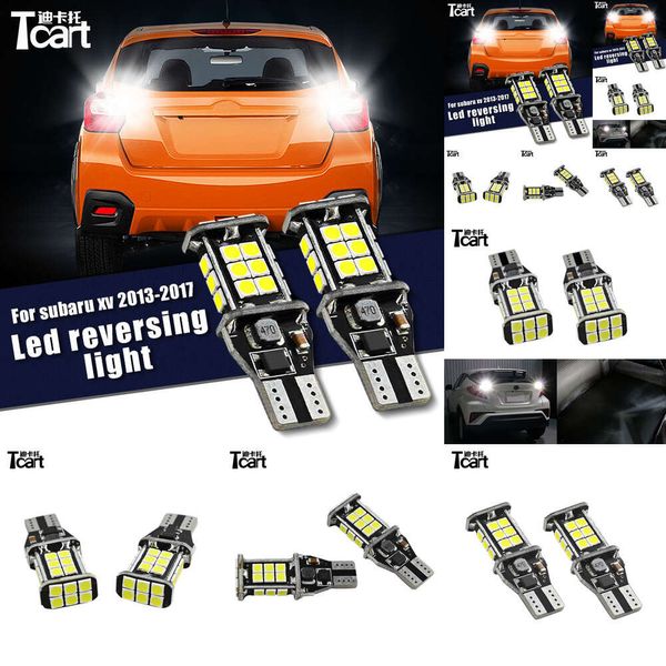 TCART T15 W16W Ters Lamba Subaru XV 2013 2014 2015 2016 2017 Hata Ücretsiz LED Otomatik Işık Aksesuarları