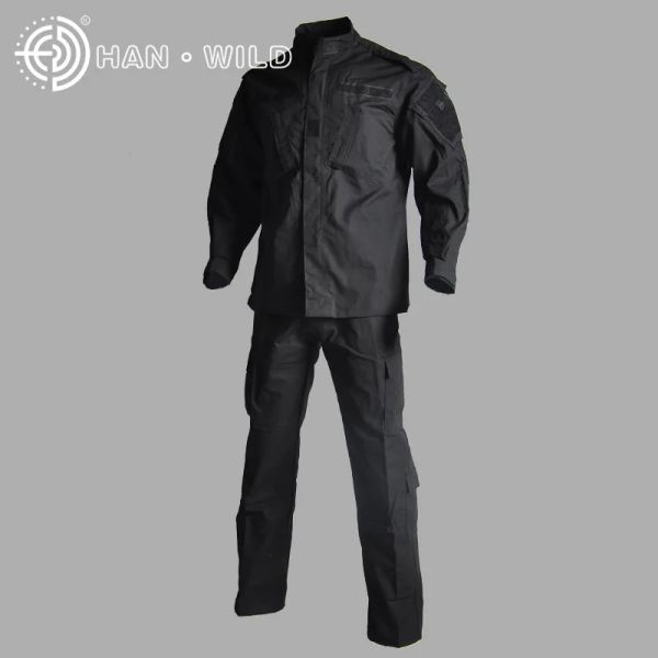 Pantaloni giacca camo tattica+pantaloni da caccia vestiti ghillie uniforme dell'esercito boschiva