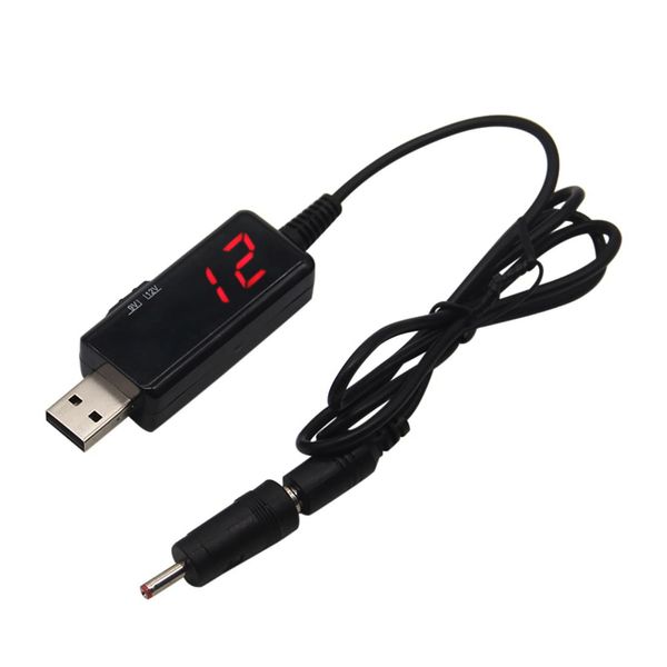 USB Boost Dönüştürücü DC 5V-9V 12V USB Step-Up Dönüştürücü Kablosu + Güç Kaynağı/Şarj Cihazı/Güç Adaptörü için 3.5x1.35mm Bağlayıcı