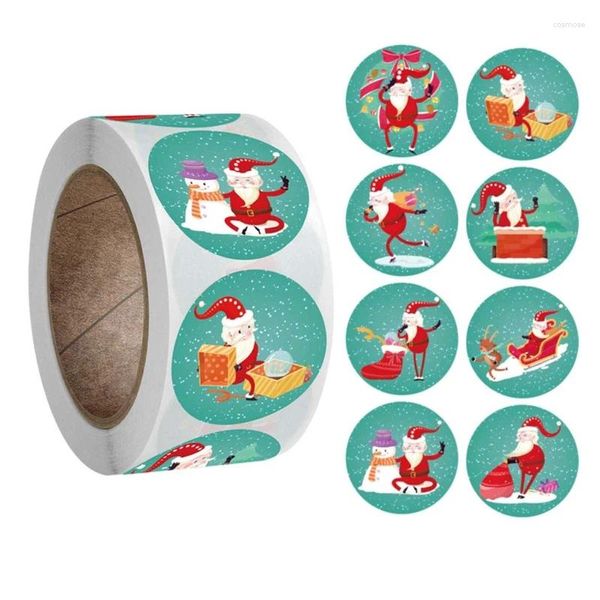 Wrap Wrap Adesivi natalizi 500pcs/rotolo Casella per carta adesivi fatti a mano sigillatura pacchetto