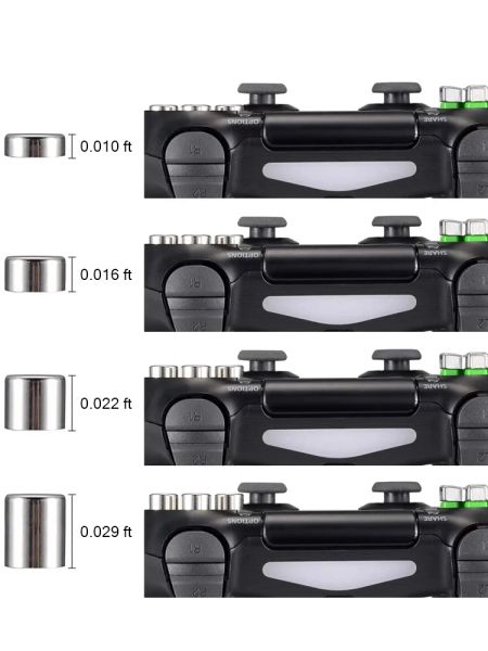 Kits de substituição de metal sapo de dados para o controlador PS5 altura ajustável D-pads Buttons abxy Peças para acessórios de gamepad PS5