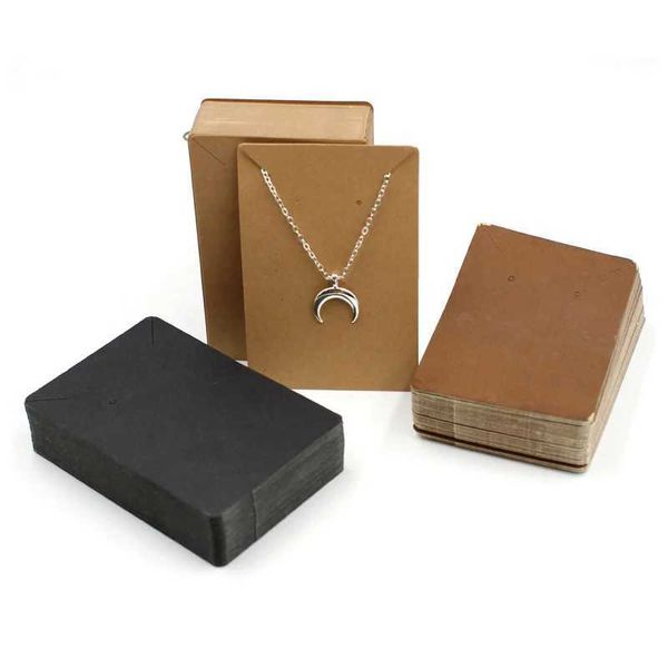 Scatole di gioielleria 50pcs Orecchini da 6x9 cm Visualizza in cartone Packaging Collana Organizzatore di gioielli di gioielli.