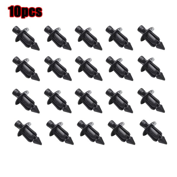 6 mm schwarze Nietverkleidung Körpers Anbieter Fastener Schraubclips Universal für Suzuki Honda Yamaha Kawasaki