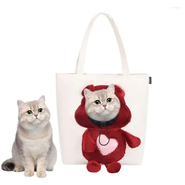 I portatori di gatti trasportano borsa per la spalla per trasporto in tela di tela di tela portatile portatile per viaggiare in uscita in uscita in uscita in uscita in uscita in uscita