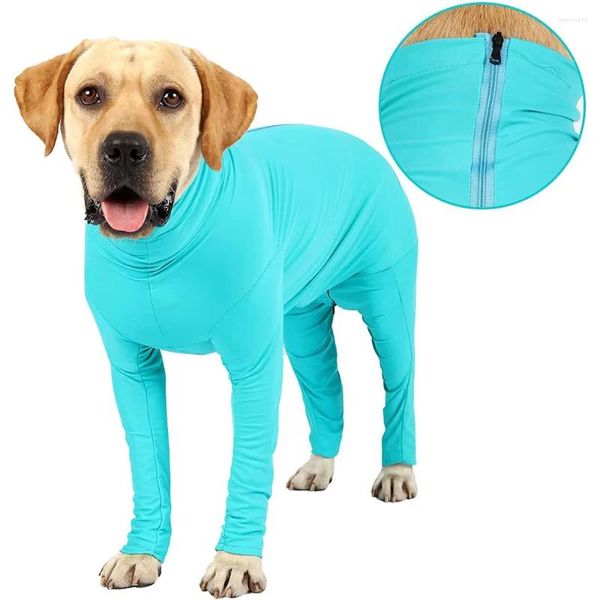 Maise de vestuário para cães Evite derramar o traje de recuperação de cabelo Camisa esportiva de traje de pet Reduza o salto de ansiedade para a queda de casa