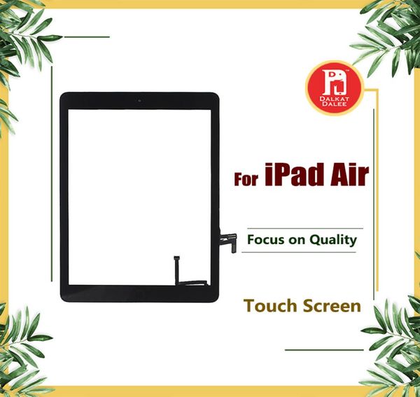 Für iPad Air 1 für iPad 5 Digitalisierer Bildschirm Touchscreens Glasbaugruppe mit Home Taste Adhäsive Kleber Aufkleber Ersatzteile A9366168