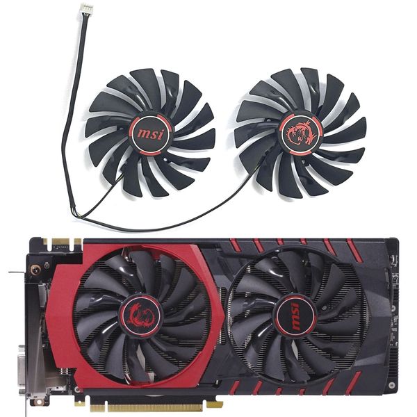 95 mm 4pin PLD10010S12HH GTX1080Ti Coolier GPU per MSI GTX 960 1060 1070 1080 TI GTX980Ti Gaming RX 470 Gaming X Fans