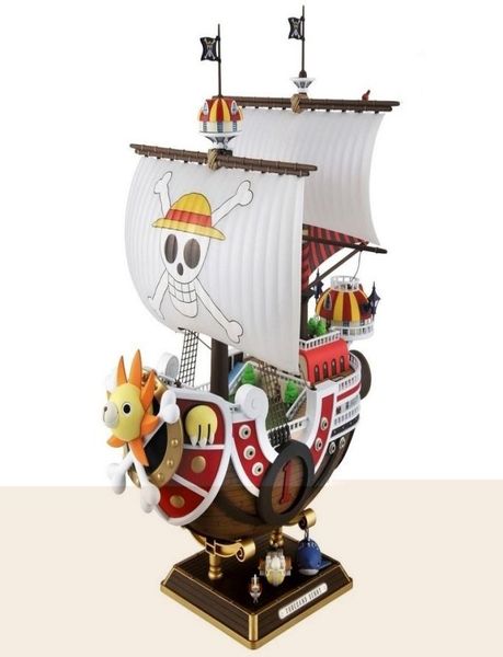 35 cm Anime One Piece Thousand Sunny Going Moer Boat Pvc Action Figure Collezione Modello Modello Giocheo assemblato Regalo di Natale Y2166088