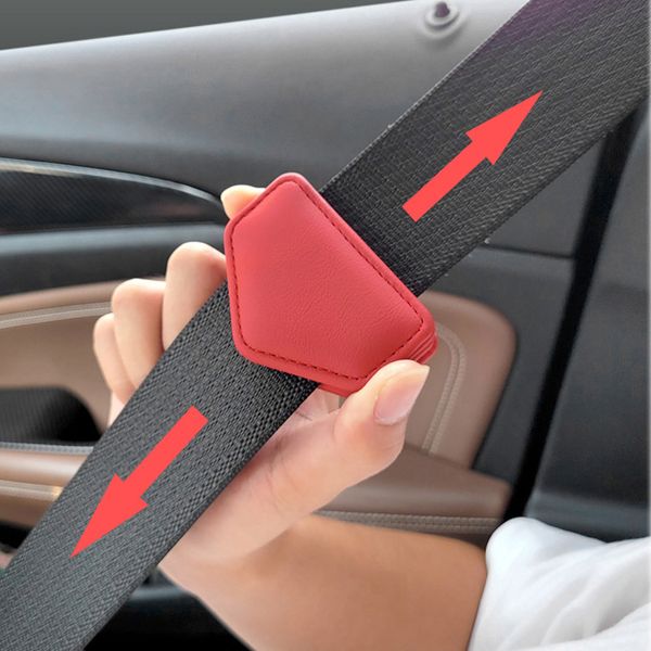 Clip di sedile dell'auto Cinta magnetica fissaggio di fissaggio Limite di sicurezza del regolatore della cintura di sicurezza PU Viso di sicurezza con clip di carta per accessori per interni per auto