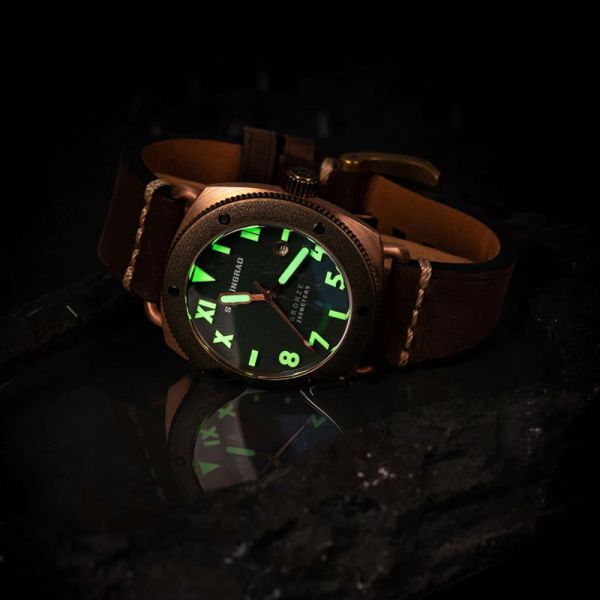 Vintage Bronze Watch Automático Milite Diver Watches Men Sports 45mm Mechanical Watches Watches Kursk Luminous Relógios Stalingrado