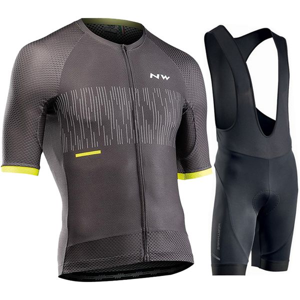 Herren Radsportanzug Jersey Outfit Set Northwave Man Sommerkleidung 2023 Sportkostüm Bike Mountain MTB Männliche Uniform -Pro -Shorts