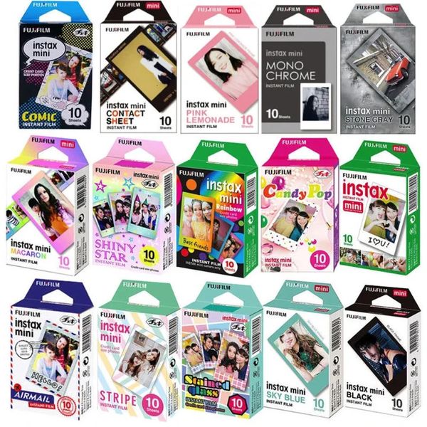 10 -50 fogli Fujifilm instax mini 12 11 8 9 film star colorate fuji istantanee pop carta per 70 7s 50s 90 25 Condividi la fotocamera SP -1 240410