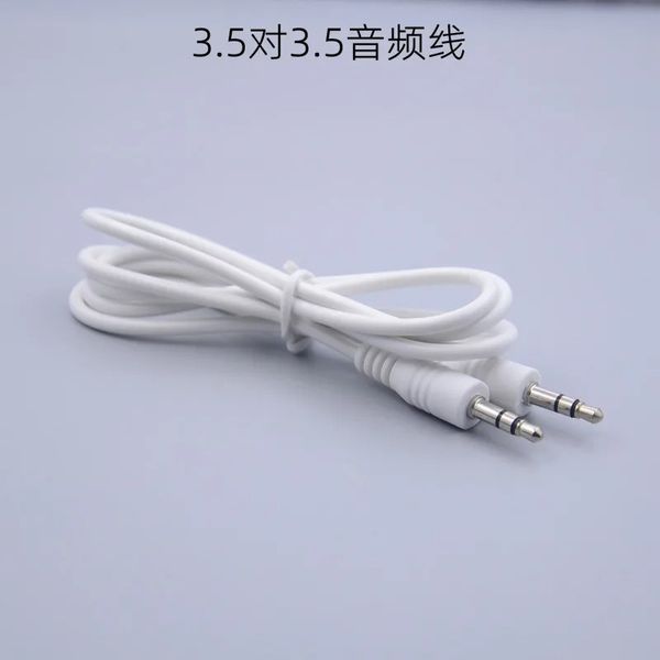 2024 Cabo Jack Aux de 3,5 mm a 3,5 mm de cabo de áudio masculino para masculino Kabel Gold Plug Car Cord para iPhone Samsung Xiaomi para cabo de áudio 3,5mm