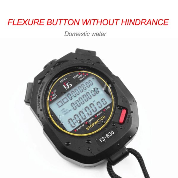 Handheld Digital Timer Stop Wronograph Sports Training Sports Training Digital Chronomets Digital Display di 30/10/60/100