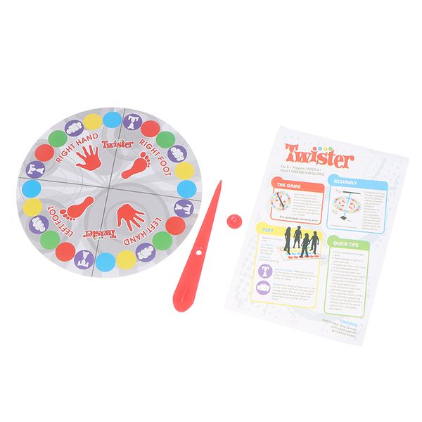 Twister Party-Spiel mit Twist Decke Eltern-Kind Interaktive Erwachsene und Kinderpartyspiele Entertainment Sports Spielzeug Brettspiel