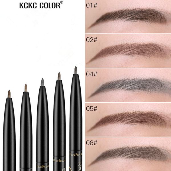 KCKC Farbdoppelköpfige Augenbrauenbleistift Ultra-fein weibliche natürliche wasserdichte lang anhaltende pigmentierte Strecke