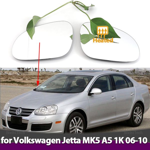 Sinistra a bala destra Mirror Glass Riscaldata Driver Passenger per Volkswagen VW Jetta MK5 A5 1K 2006-2010 Sostituzione