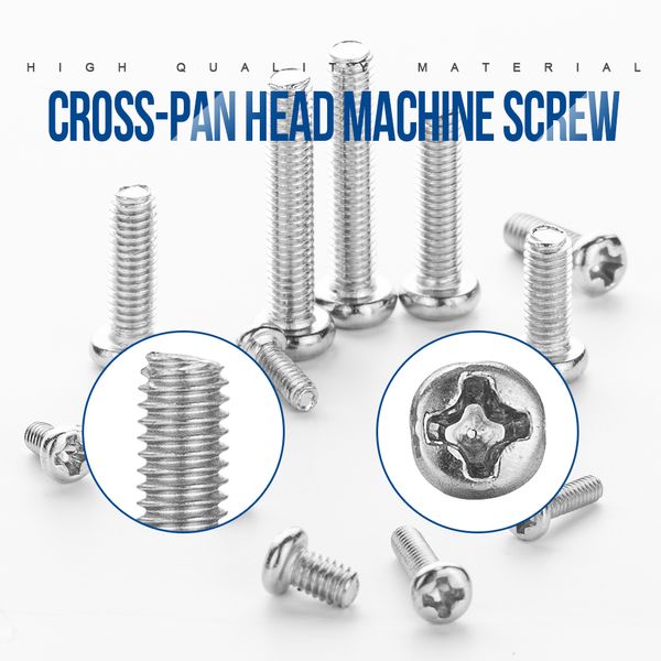 Nindejin Cross Pan Head M1-M2.5 Электронный мини-винт для ноутбука компьютер.