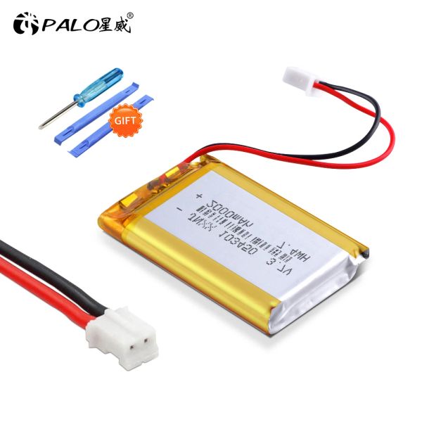 Palo 103450 Batterie 3,7 V Polymer Lithium wiederaufladbarer Akku JST PH PH 2,0 mm 2Pin Stecker für Kamera GPS Navigator Bluetooth Headset