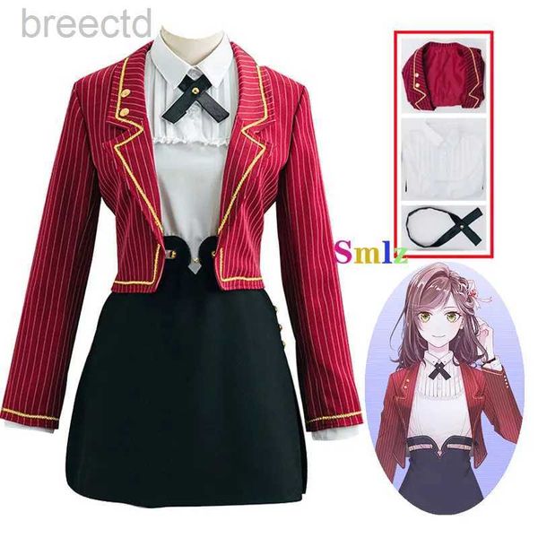 Costumi anime eroina cosplay lacrime anime di tesi costume girls School uniform red Halloween Carnival Party JK Costumi 240411