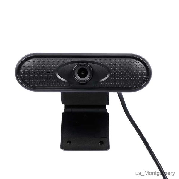 WebCams USB WebCam 1080p Camera della telecamera Web Focus Camera fotocamera con fotocamera per microfono per la fotocamera per PC Laptop Black