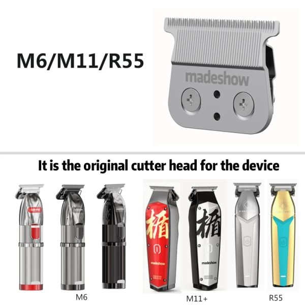 Trimmers Originaler austauschbarer Schneiderkopf für Madeshow M6 M11 R55F Professionelles Haar Clipper 0mm Blade Standard Set Haarschneidemaschine