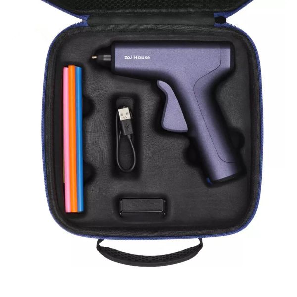 Gun Zai Hause Cordless Glue Gun Gun Kit di pistola per colla a riscaldamento rapido con occhio premium per la pistola in silicone caldo a casa