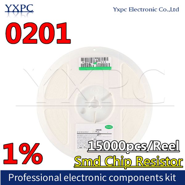 15000pcs 0201 1% SMD Резистор 0R ~ 10M 1/20W 0 1 10 100 150 220 330 Ом 1K 2,2K 4,7K 10K 100K 0R 1R 10R 100R 150R 220R 330R 1M