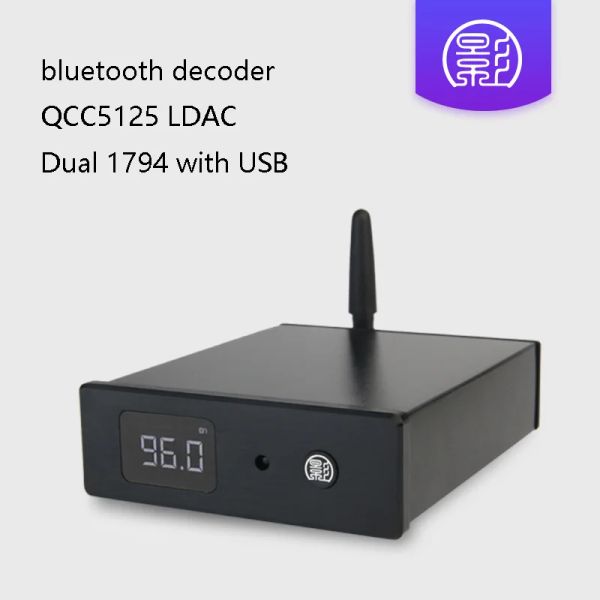 Connettori D3 Dual PCM1794A Decodificatore audio QCC5125 Bluetooth Highend Decoder Supports APTXHD LDAC LOSSLELSS FORMATO USBC Funzione scheda audio USBC