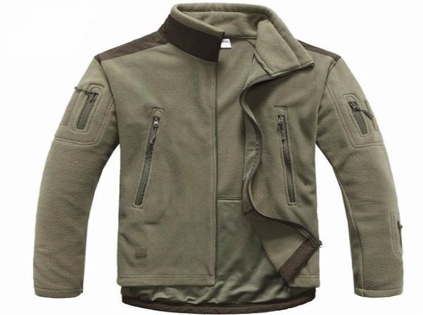 Men Roupas Táticas Autumn Winter Fleece Jacket Exército Softshell Roupas de caça ao ar livre Men Jackets Softshell Style Jackets2191415