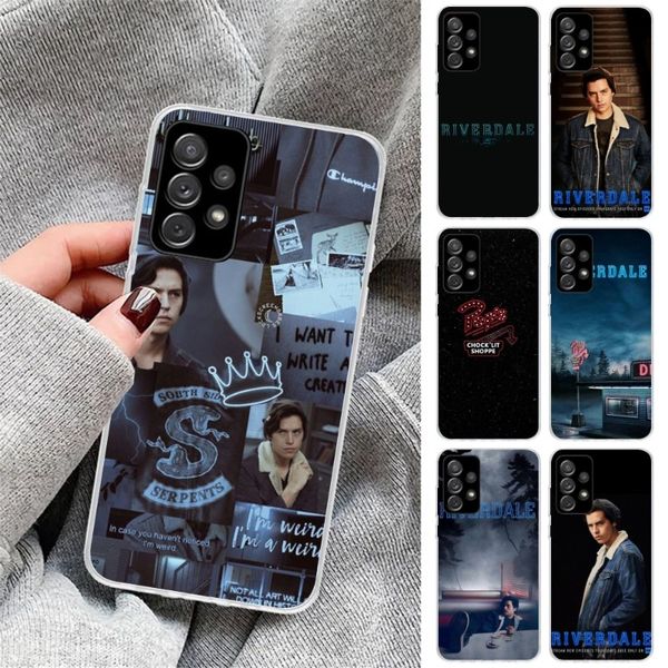 TV Riverdale Series Cole Sprouse Telefono per Samsung Galaxy S23 S22 S21 Plus Ultra A12 A32 A53 Copertina telefonica trasparente