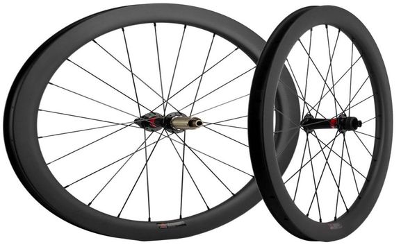 700C WOBONSET WELSET de 50 mm de profundidade de 25 mm de largura UD Matte Clincher Disc Breke Rota de bicicleta de bicicleta de bicicleta eixo de bicicleta thruqr skewers7548173