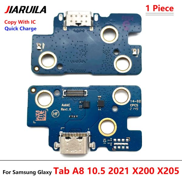 NOVO PARA SAMSUNG TAB A8 10.5 2021 X200 X205 DOCK CONECTOR MICRO USB CARREGEM CHARGA PABELA DE MICROPOLONE FLEX CABO