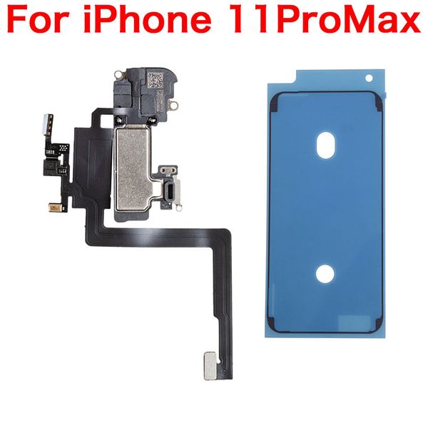 Ear falador de ouvido som com sensor de luz Cabo flexível para iPhone x xr xs xsmax 11 pro max e cola à prova d'água de tela