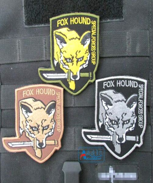 315 -дюймовые 3D -вышитые пятна с волшебной лентой металлической шестерни Solid Mgs Snake Foxhound Special Vorite военную кафедру GPS017675046