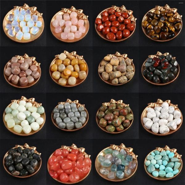 Figurine decorative 10pcs Bulk Irregolare Decorazione in pietra naturale irregolare Opal turchese Tigre Eye Healing Crystal Crystal Ornament Craft Decoration Home