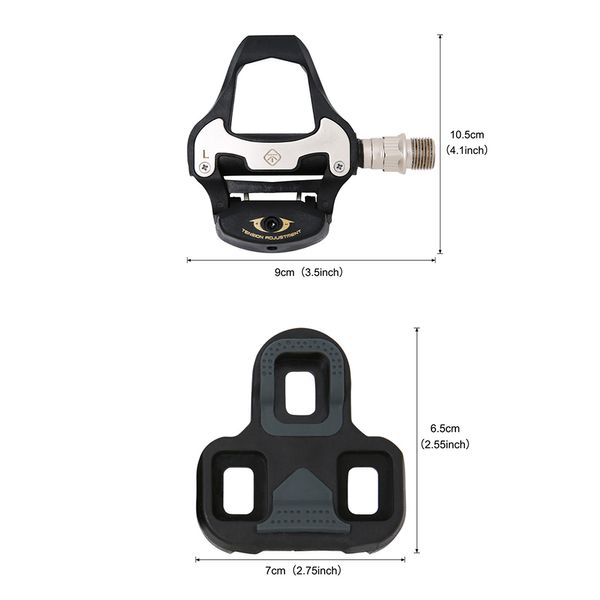 Pedal de bicicleta santic spd-sl rodoviário de bicicleta auto-bloqueio Acessórios de ciclismo de liga de alumínio ultraleve