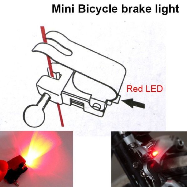 Luz de freio de bicicleta Luz de bicicleta ao ar livre Sinal de viagem LED LED LUZES DE BICYCLAR