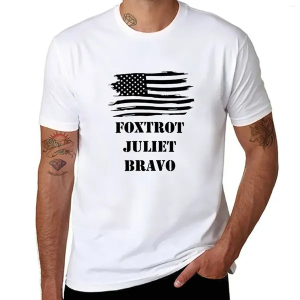Herren-Tanktops FJB America Foxtrot Juliet Bravo Militär Alphabet Code Lustige T-Shirt ästhetische Kleidung schwarze T-Shirts für Männer